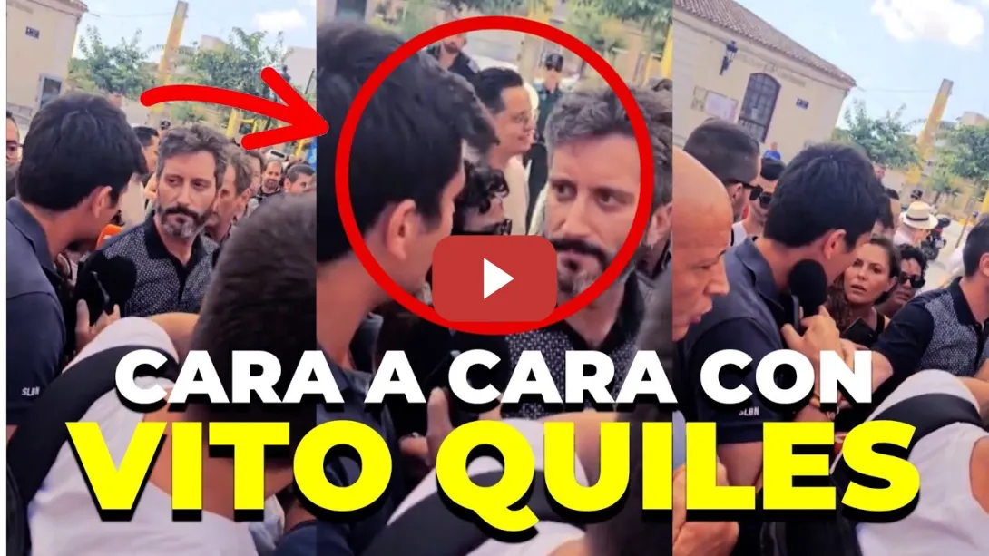 Embedded thumbnail for Un diputado de Podemos se enfrenta a Vito Quiles en Torre Pacheco (hablo con él)