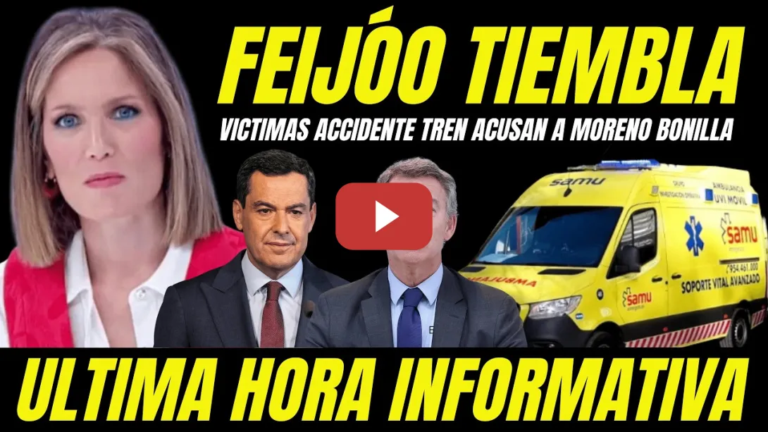 Embedded thumbnail for FEIJÓO TIEMBLA "VÍCTIMAS ACUSAN MUERTES A MORENO BONILLA ACCIDENTE DE TREN ADAMUZ FALLO EMERGENCIAS"