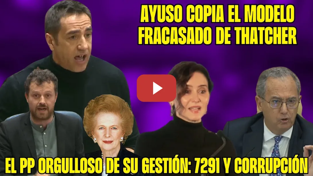 Embedded thumbnail for DELGADO y PADILLA APLASTAN a AYUSO Thatcher: &quot;DOCUMENTAL 7291 ARRASA. TELEAYUSO&quot; Ossorio al rescate