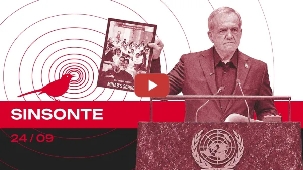 Embedded thumbnail for Pezeshkian a Trump en la ONU: “Irán nunca bajará la cabeza” | SINSONTE 2x38