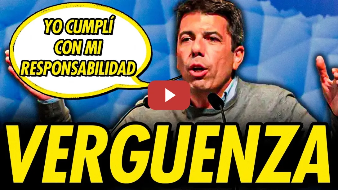 Embedded thumbnail for NUEVA VERGÜENZA DE MAZÓN: SE LAVA LAS MANOS Y ECHA LA CULPA AL GOBIERNO POR EL DESASTRE DE LA DANA