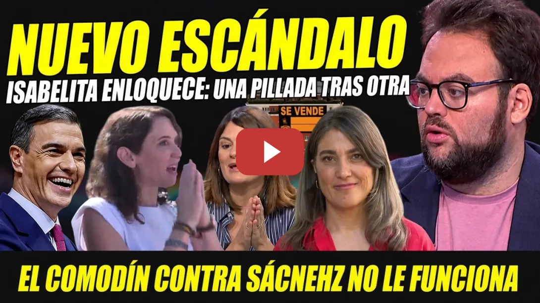 Embedded thumbnail for OTRO ESCÁNDALO DEJA A UNA AYUSO HISTÉRICA, MÁS TOCADA. TELEMADRID GASTÓ 24 VECES MÁS EN VIAJE MÉXICO