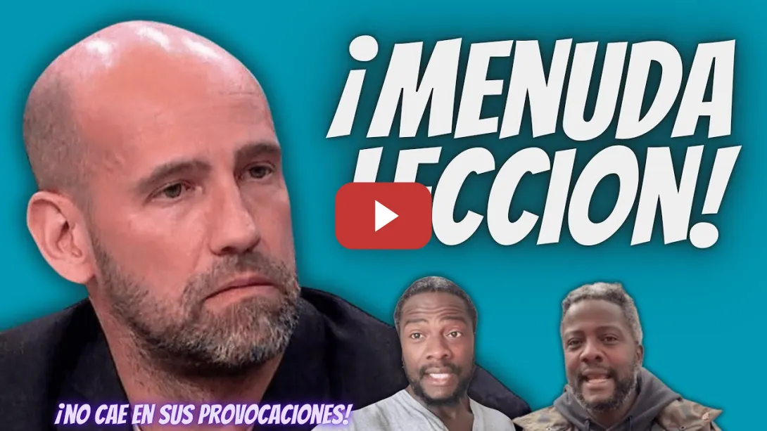 Embedded thumbnail for Gonzalo Miró “SE MERIENDA” a Bertrand Ndongo en la CALLE - No CAE en su PROVOCACIONES