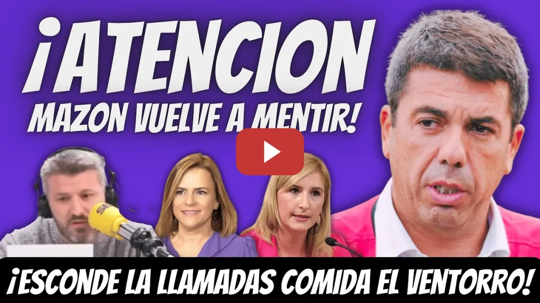 Embedded thumbnail for ¡AL LORO! - NUEVAS MENTIRAS de Mazón - ESCONDE LLAMADAS  El Ventorro