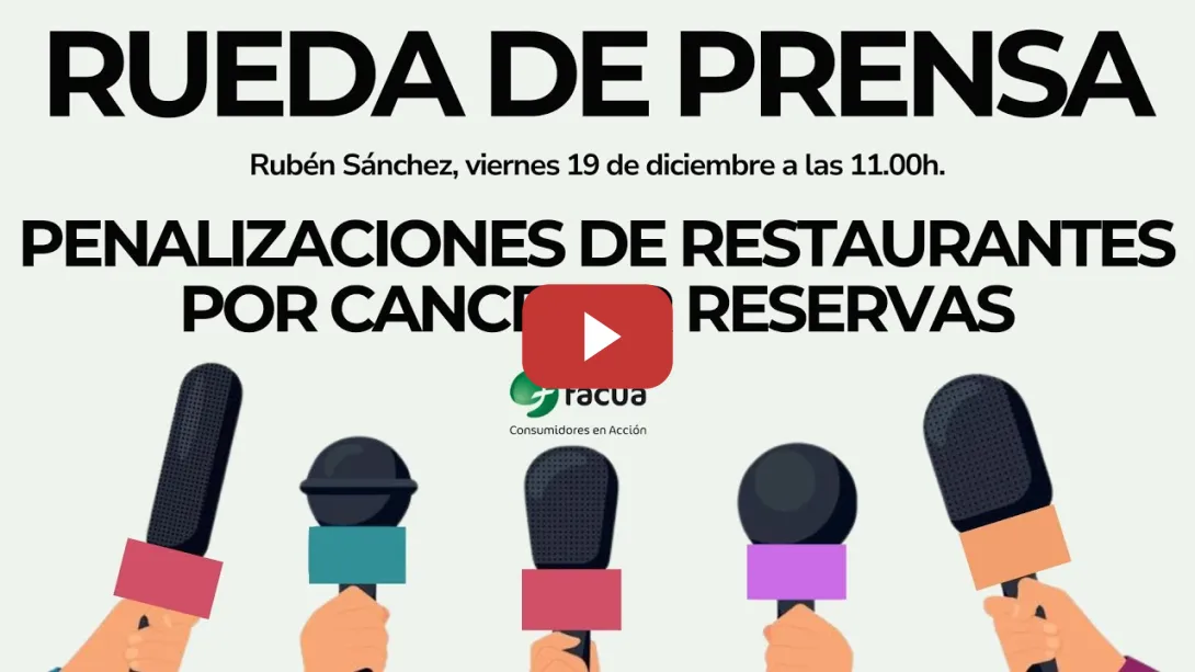 Embedded thumbnail for Penalizaciones de restaurantes por cancelar reservas.
