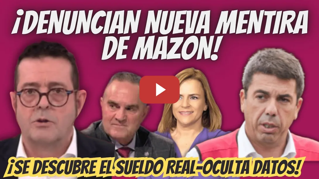 Embedded thumbnail for ¡AL LORO! - NUEVAS MENTIRAS PILLADAS a Mazón - Xabier Lapitz le DEJA RETRATADO