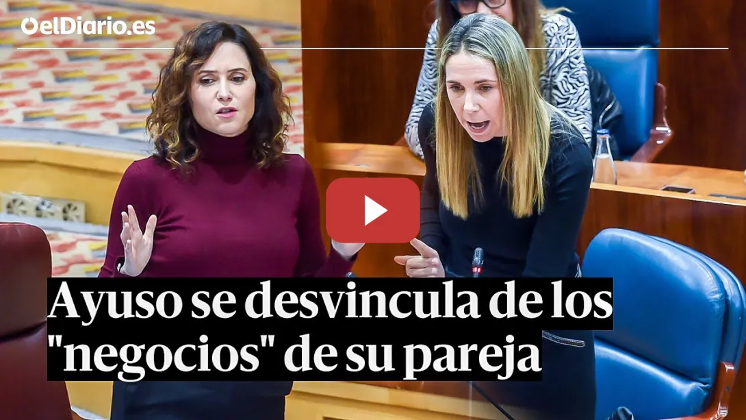 Embedded thumbnail for AYUSO se desvincula de los &quot;NEGOCIOS&quot; de su PAREJA después de su imputación por CORRUPCIÓN