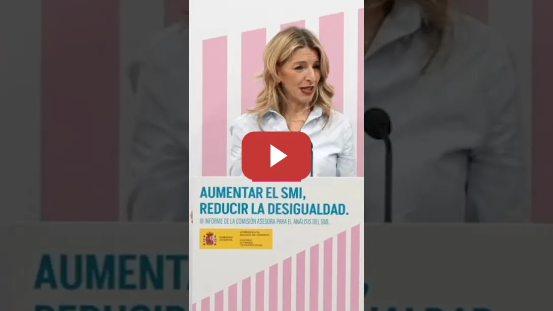 Embedded thumbnail for subir el SMI es hacer justicia social. #sumar #trabajo #yolandadíaz