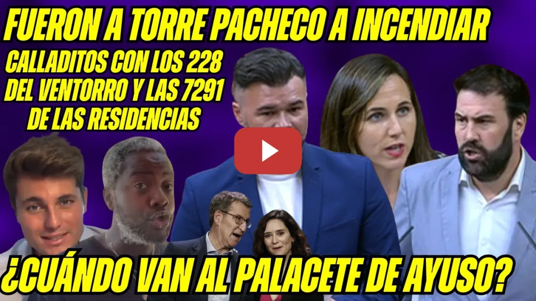 Embedded thumbnail for RUFIÁN, IÑARRITU y BELARRA REVIENTAN a PP VOX: SE LES ACABÓ LA FIESTA a los AGITADORES del CONGRESO!