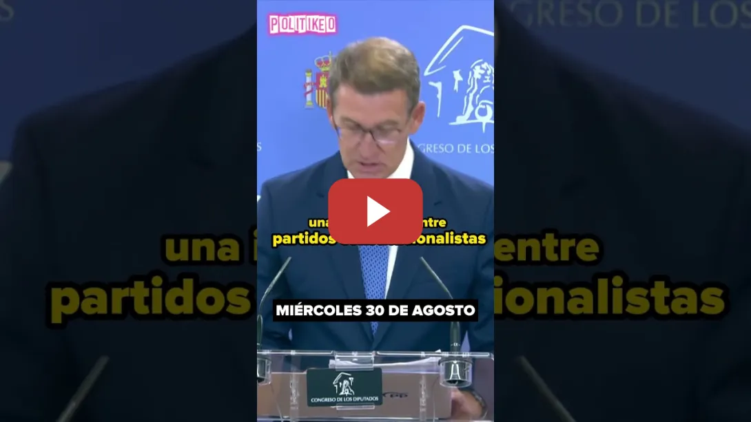 Embedded thumbnail for FEIJÓO se CONTRADICE en menos de 24h &quot;El PSOE no es un partido de estado&quot; #shorts