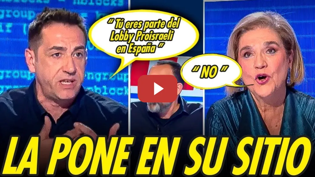 Embedded thumbnail for LE PINTAN LA CARA A PILAR RAHOLA POR SIONISTA Y MENTIROSA