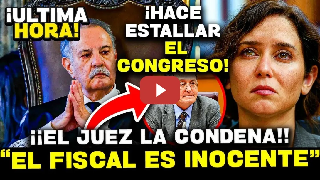 Embedded thumbnail for 💥¡¡BOMBAZO!! EL JUEZ HURTADO CONDENA A AYUSO Y FILTRA QUE NO HAY NADA EN LOS WHATSAPP DEL FISCAL
