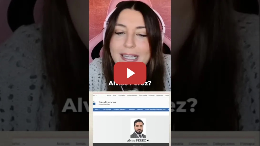 Embedded thumbnail for ¿QUÉ OCULTAS, ALVISE? 🕵️‍♀️ Marina Lobo descubre su 'no disponible' en Europa