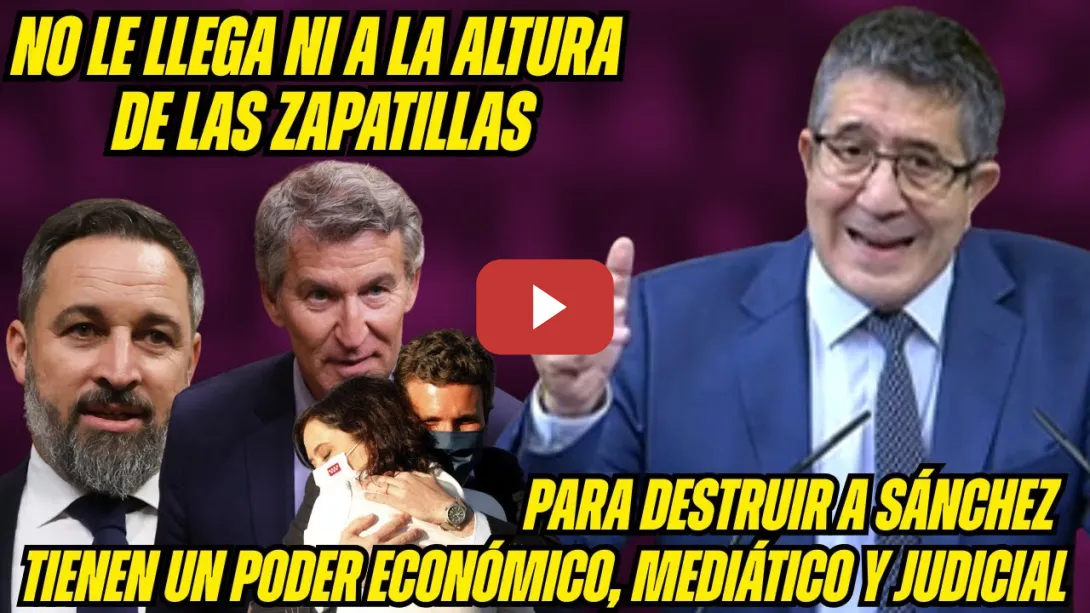 Embedded thumbnail for Patxi López RESPONDE a ABASCAL y a FEIJÓO ¡MAFIA es el PP: ECHARON a CASADO!
