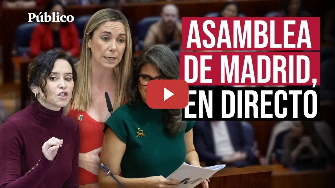 Embedded thumbnail for 🔴​ Directo | Sigue el PLENO de la ASAMBLEA DE MADRID