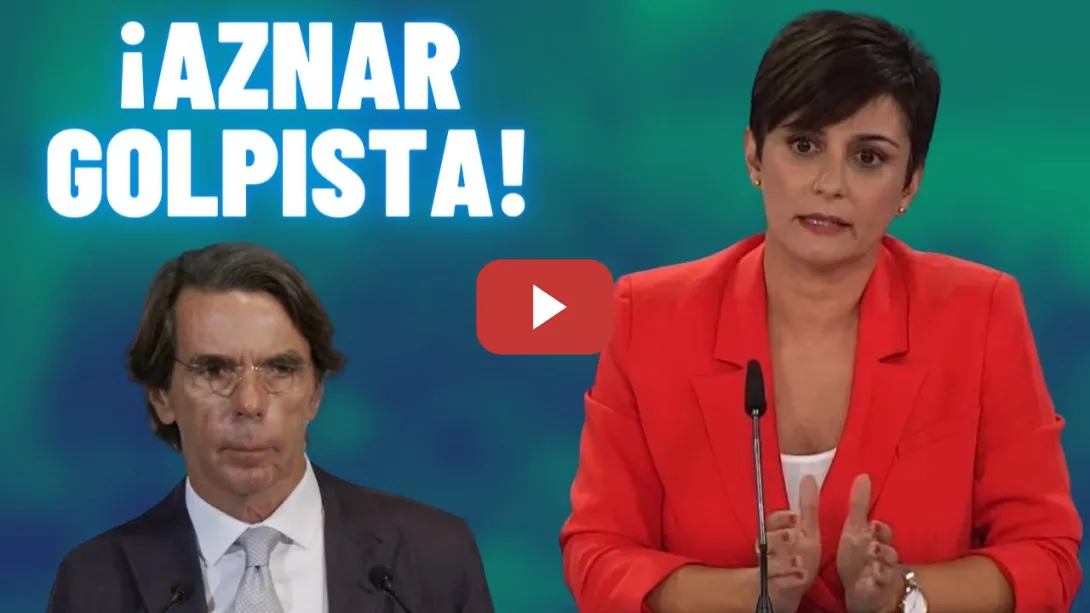 Embedded thumbnail for ISABEL RODRÍGUEZ responde al GOLPISTA AZNAR tras su SEDICIOSO ataque!