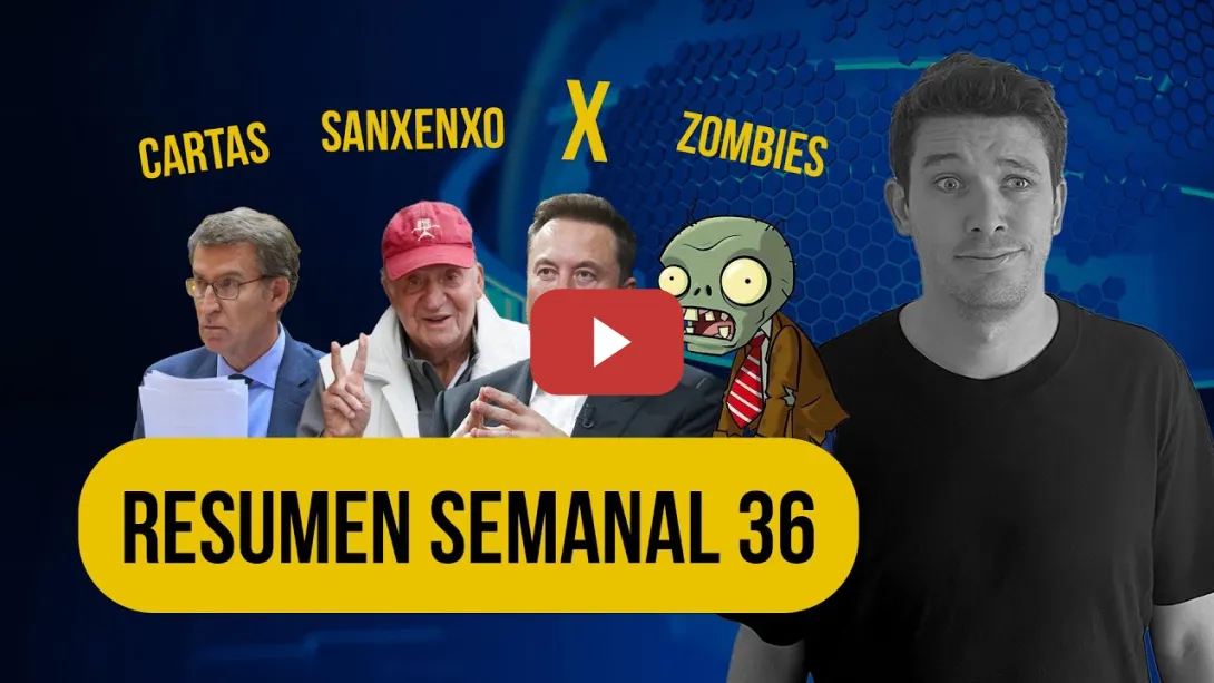 Embedded thumbnail for Carta de Feijóo, emérito en Sanxenxo, adiós Twitter y zombies #ResumenSemanal 36 | Miguel Charisteas