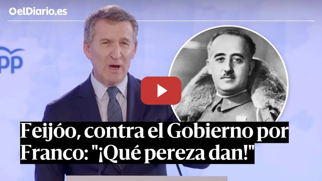 Embedded thumbnail for FEIJÓO, contra la conmemoración de la MUERTE de FRANCO: &quot;¡Qué pereza dan!&quot;