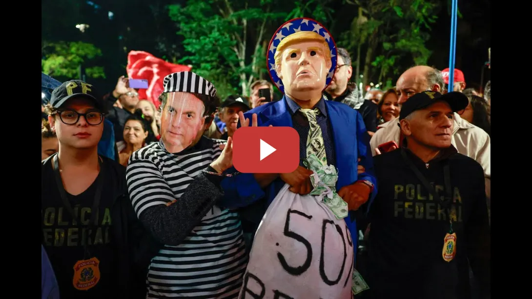Embedded thumbnail for Movimientos sociales protestan en São Paulo contra el arancel anunciado por Trump