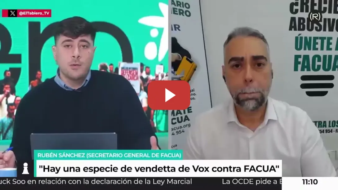 Embedded thumbnail for Vendetta de VOX contra FACUA tras destapar el fraude en subvenciones que acabó con su líder andaluz