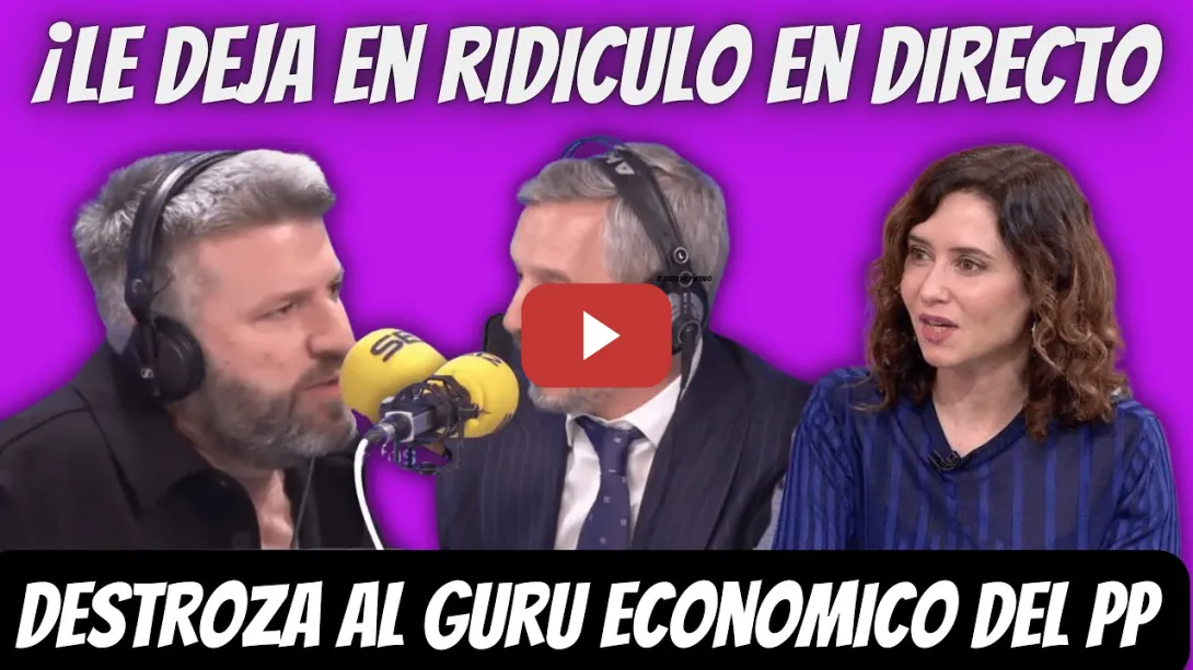 Embedded thumbnail for DEJA en RIDÍCULO al GURÚ ECONÓMICO del PP (Ayuso, Milei y economía) - Aimar Bretos