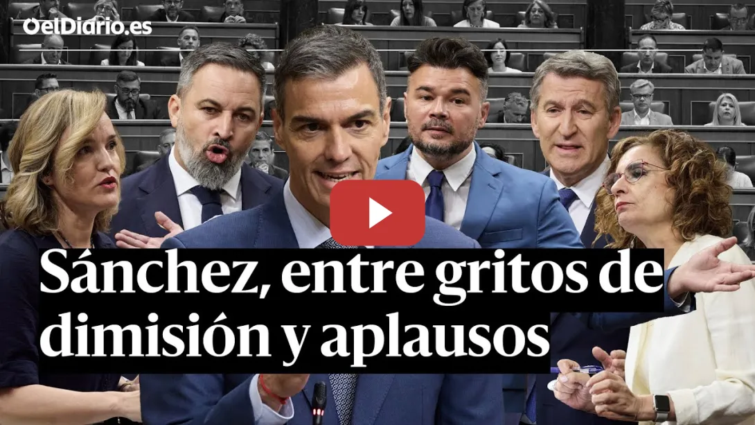 Embedded thumbnail for SESIÓN DE CONTROL | SÁNCHEZ entre GRITOS de &quot;dimisión&quot;, APLAUSOS y CRÍTICAS