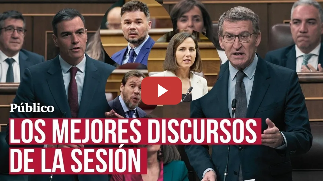 Embedded thumbnail for Sánchez para los pies a Feijóo en el Congreso: &quot;Escuchamos a la mayoría y usted a la ultraderecha&quot;