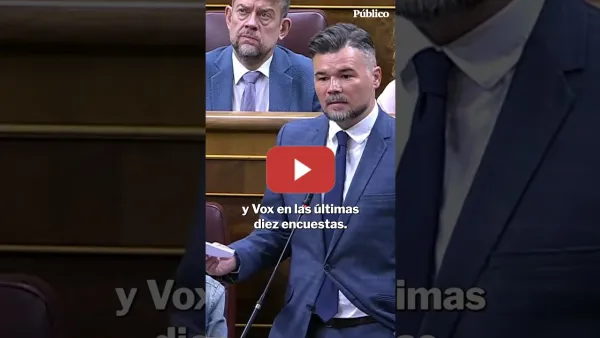 Embedded thumbnail for La advertencia de Rufián al PSOE: "¿Saben a quién sí le salen los números? A PP y a Vox.