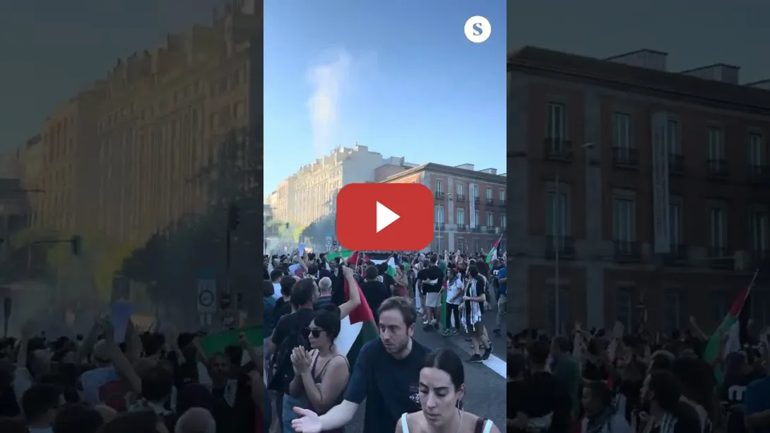 Embedded thumbnail for La manifestación propalestina impide que La Vuelta termine en Madrid