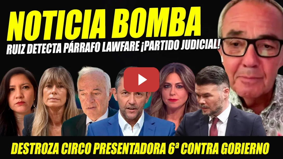 Embedded thumbnail for BOMBAZO: DETECTAN LAWFARE Y COSCUBIELA DESMONTA PRESENTADORA LA 6ª. ESTALLAN CONTRA PARTIDO JUDICIAL