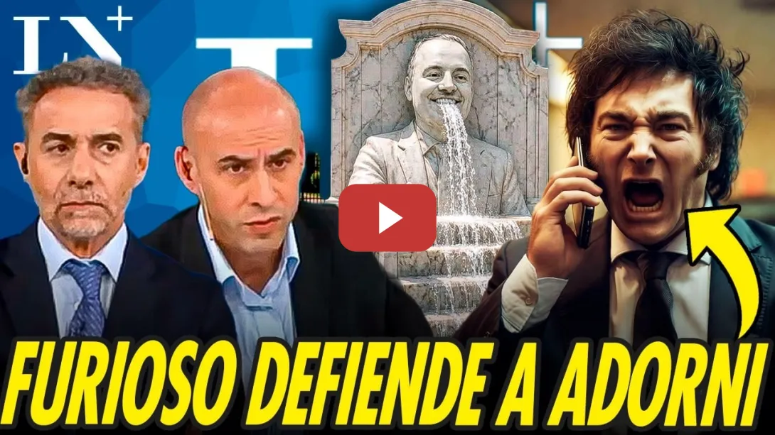 Embedded thumbnail for MILEI SE VUELVE LOCO EN LA TELE DEFENDIENDO A ADORNI