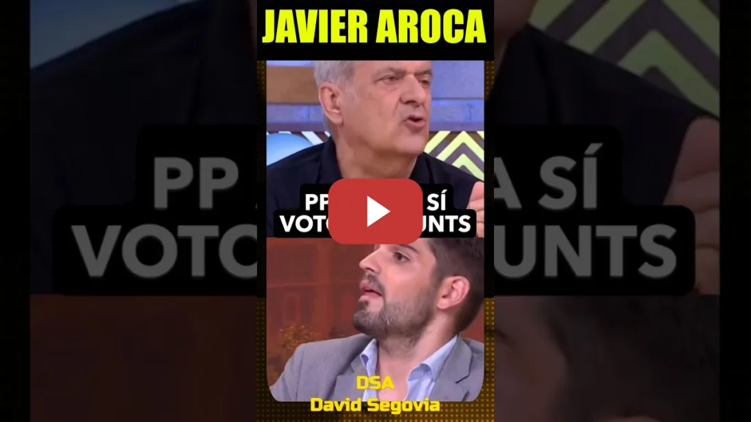Embedded thumbnail for Javier Aroca, ahora el PP sí quiere los votos de Junts.