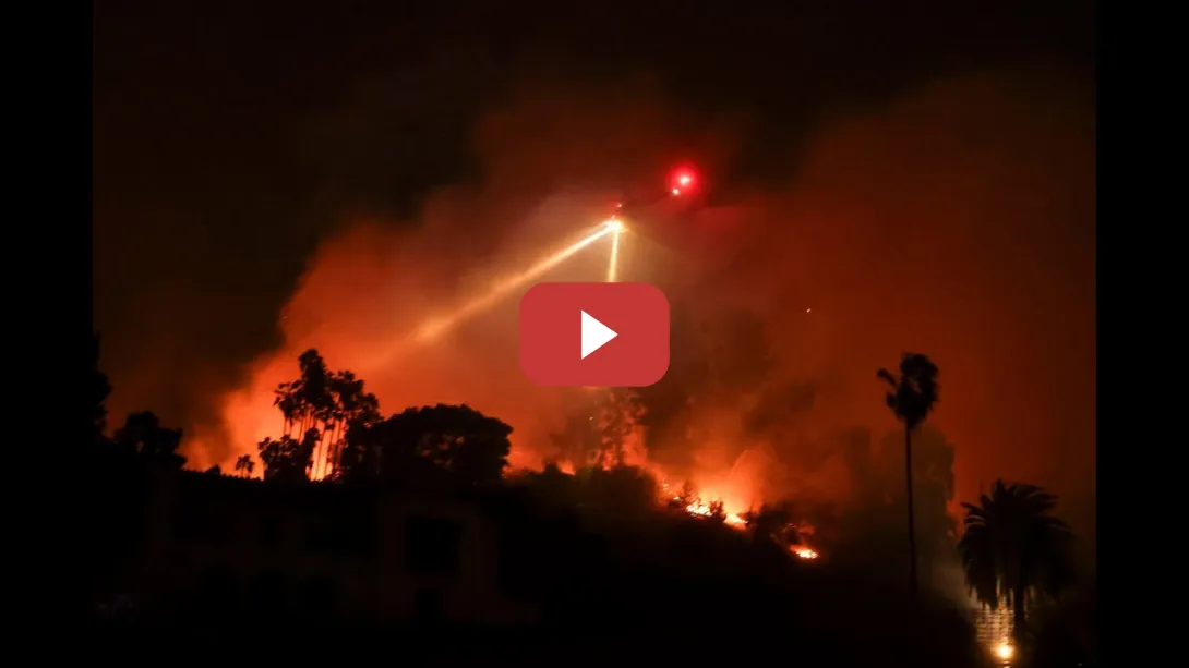 Embedded thumbnail for Seis incendios acorralan Los Ángeles