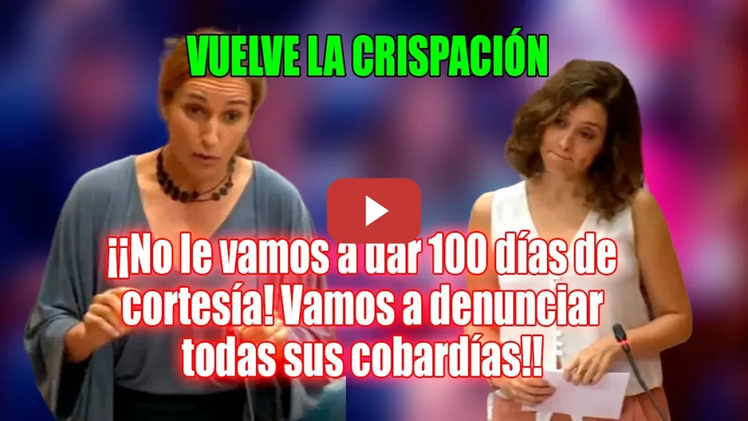 Embedded thumbnail for 1ª SOMANTA de la temporada a Ayuso de M.García: Es la perdedora del 23J x el que te vote TXAPOTE