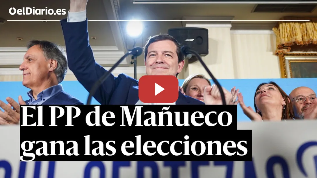 Embedded thumbnail for Mañueco (PP): "Frente al ruido y el panorama negativo y gris, Castilla y León ha elegido certeza"