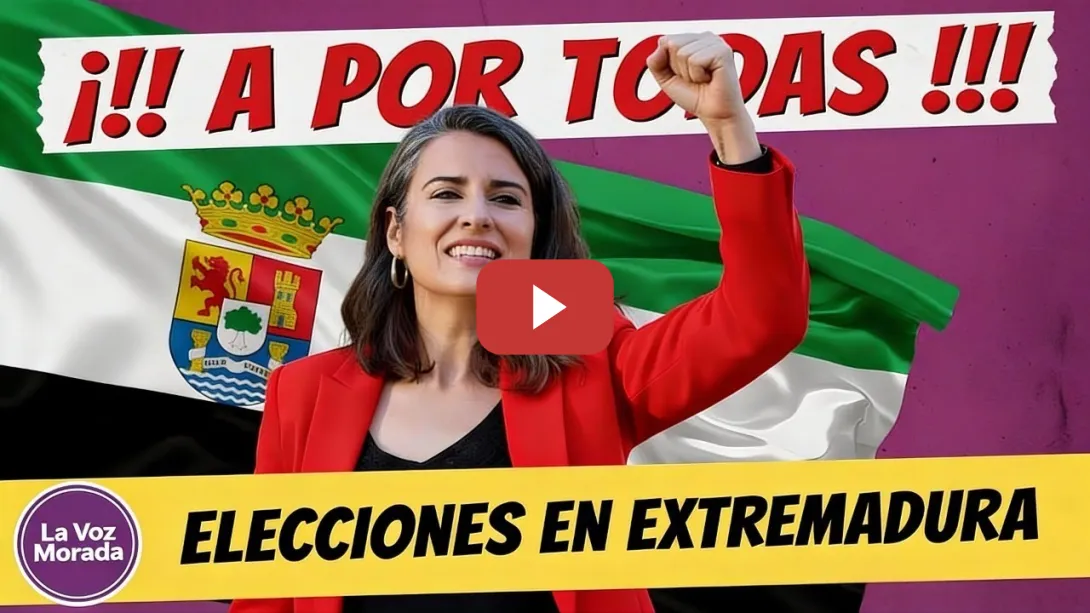 Embedded thumbnail for 🤥👊💥🟣😡🏛️¡Irene de Miguel (Podemos Extremadura): ¡planta cara a Vox y bulos PP! 💜🔥🗳️🚫
