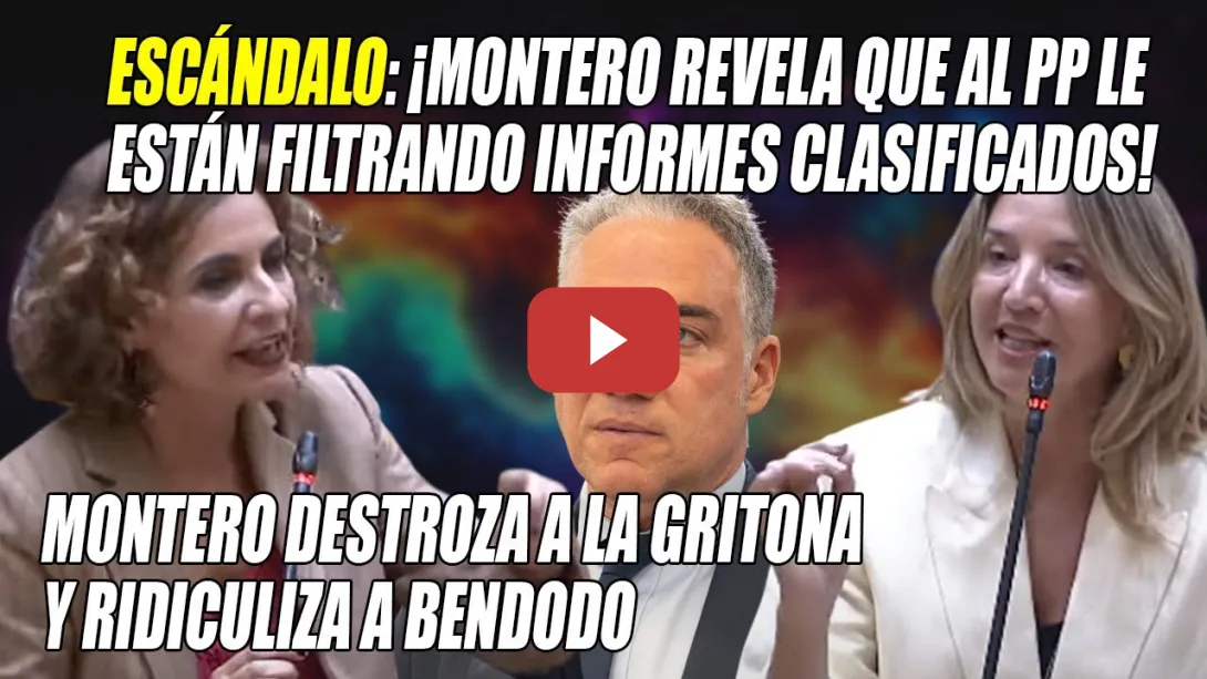 Embedded thumbnail for ESCÁNDALO y S0MANTA💢Montero REVELA q al PP le están FILTRANDO info💢Se ENZARZA con la FALTONA GRITONA