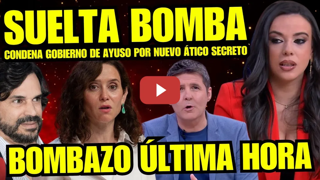 Embedded thumbnail for SARAH SANTAOLALLA SUELTA BOMBA DE AYUSO “NUEVO GASTO DE LA MARQUESA QUE LA EXPULSAN DEL PP”