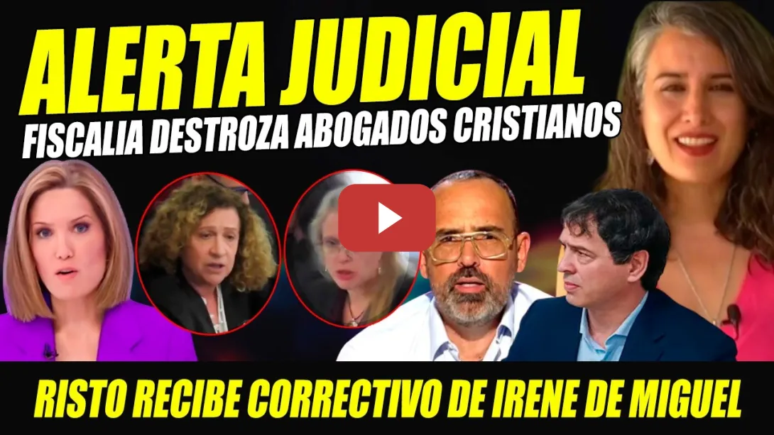 Embedded thumbnail for FISCALÍA DESTROZA A ABOGADOS CRISTIANOS PIDIENDO ABSOLUCIÓN HERMANO SÁNCHEZ POR NO HABER PRUEBAS