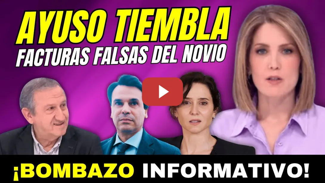 Embedded thumbnail for AYUSO TIEMBLA &quot;SE RATIFICAN FACTURAS FALSAS CON QUIRÓN&quot; DE SU NOVIO EN EL JUZGADO, ASÍ FUE PILLADO