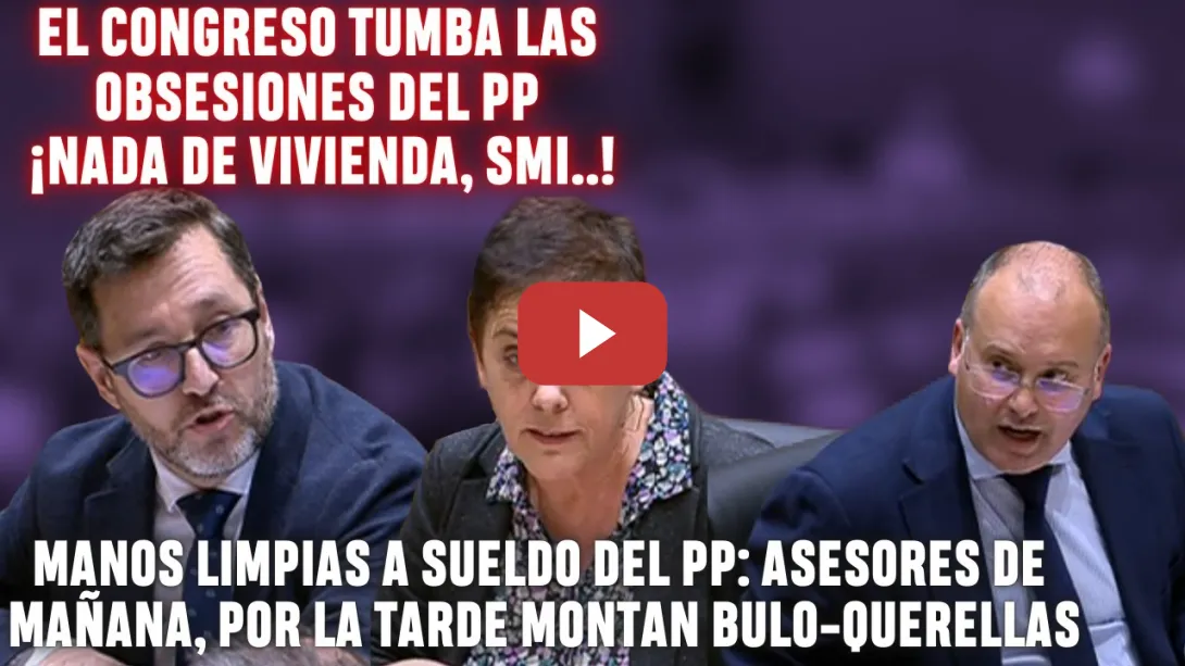 Embedded thumbnail for MANOS LIMPIAS, FANGO y BULOQUERELLAS ⚡ Aizpurua y Aranda FINIQUITAN el CIRCO del PP
