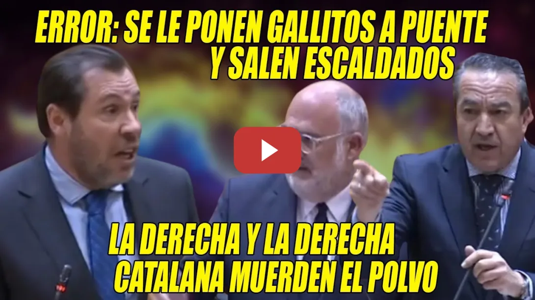 Embedded thumbnail for Óscar Puente BARRE a dos senadores GALLITOS del PP y Junts con otro REPASO por TRILEROS con las VÍAS