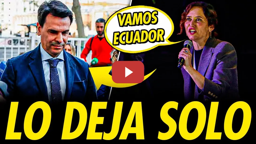 Embedded thumbnail for DECLARA EL NOVIO DE AYUSO MIENTRAS QUE ELLA PASEA POR ECUADOR CON NOBOA