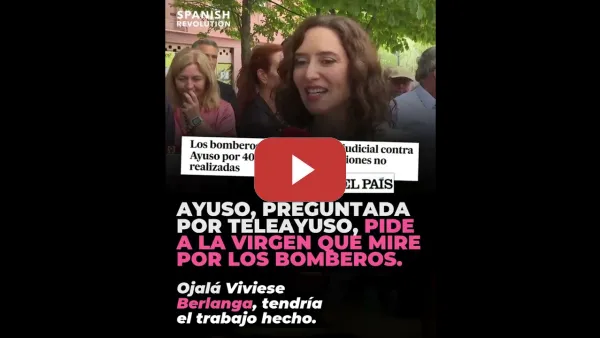 Embedded thumbnail for Los bomberos tuvieron que reclamar en los tribunales y, cuando llega la pregunta incómoda, Ayuso res