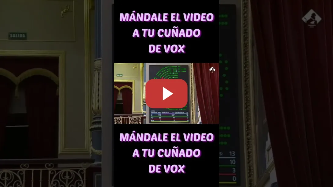 Embedded thumbnail for VOX SE QUEDA SÓLO VOTANDO EN CONTRA DE SUBIR LAS PENSIONES Y LES VAS A VOTAR PORQUE ERES GILIPOLLAS