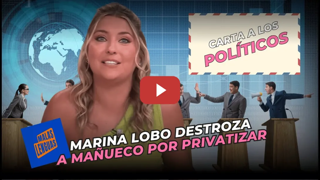 Embedded thumbnail for MAÑUECO PRIVATIZA 🤡 Marina Lobo desmonta el &#039;sin dios&#039; de vender lo público
