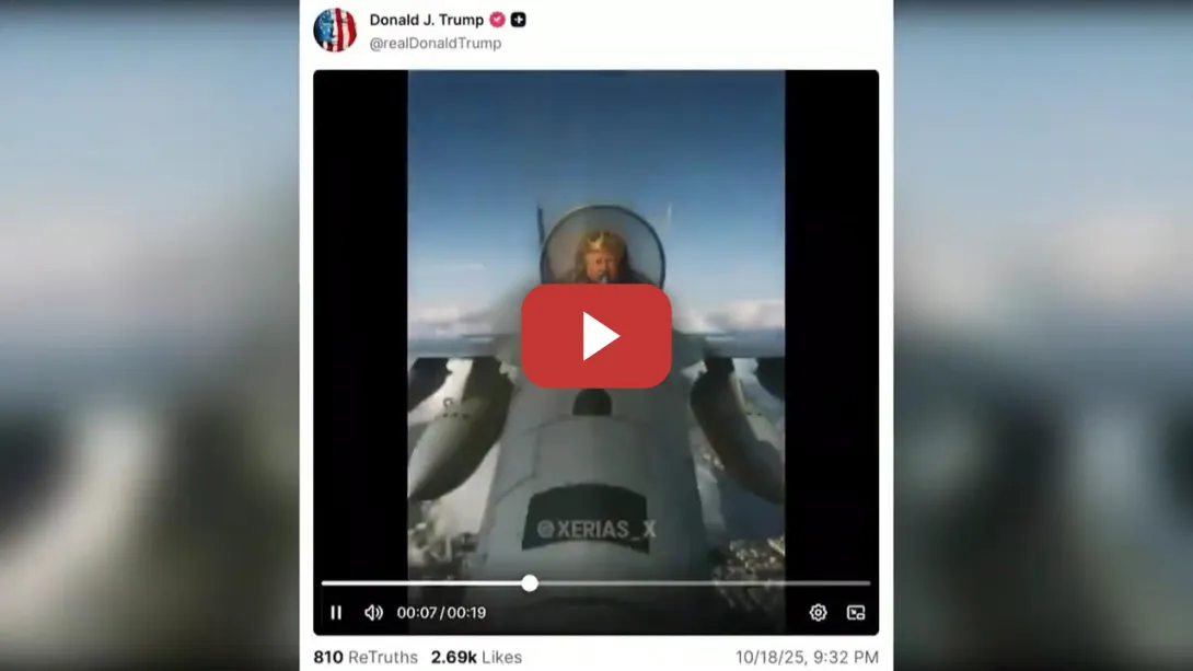 Embedded thumbnail for Trump responde a las protestas con un video en el que lanza barro a los manifestantes