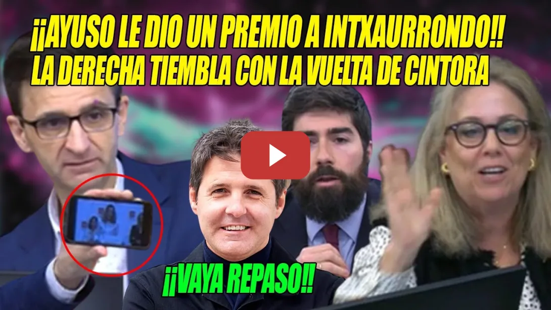 Embedded thumbnail for COLOSAL ZURRA a PP-VOX, CAGADOS x la vuelta de Cintora e Intxaurrondo👏Pensé q tenían la piel CURTIDA