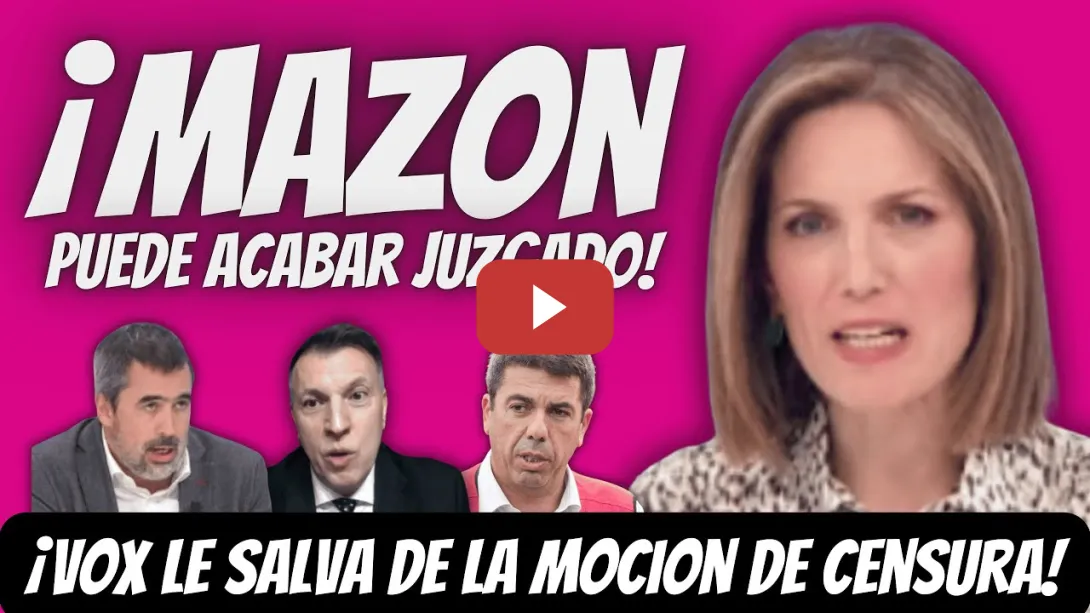 Embedded thumbnail for ¡ATENTO! - Silvia Intxaurrondo: Mazón PUEDE ACABAR JUZGADO - VOX le SALVA de NUEVO y NO DIMITE