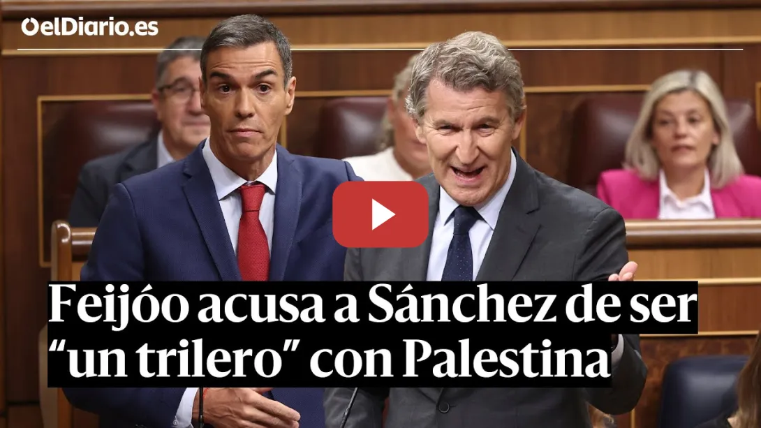 Embedded thumbnail for SESIÓN DE CONTROL | FEIJÓO llama “trilero” a SÁNCHEZ por PALESTINA cuando la ONU habla de GENOCIDIO